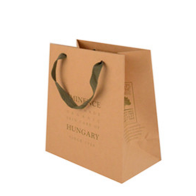 Hot sale black handle shopping kraft paper bag china