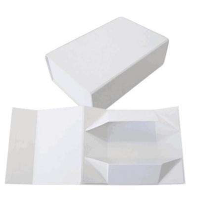 custom plain white cardboard packaging box/die cut window paper box